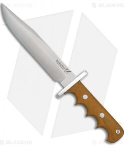 BlackJack Knives Model 14 Halo Attack Knife Natural Micarta (7.5" Satin)