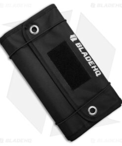 Blade HQ Jumbo Knife Roll Nylon Carry Case - Black w/Door Hooks