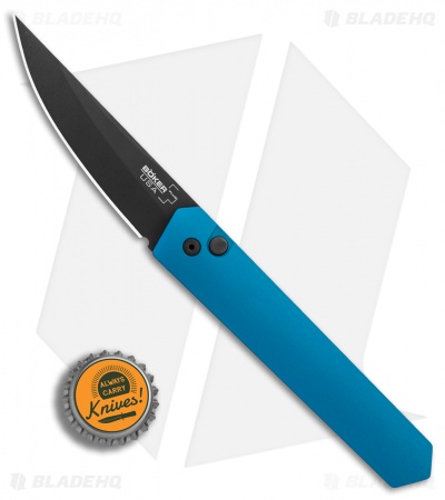 Boker Burnley Kwaiken Automatic Knife Blue (3.5" Black) Pro-Tech - Image 4