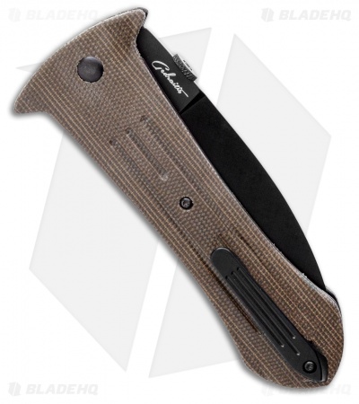 Boker Pocket Smatchet Dagger Folding Knife Green Micarta (4" Black) Gedraitis - Image 3