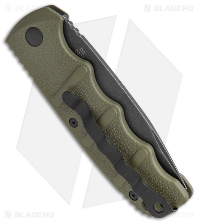 Boker Kalashnikov Drop Point Automatic Knife OD Green (3.25" Smokewash) - Image 3
