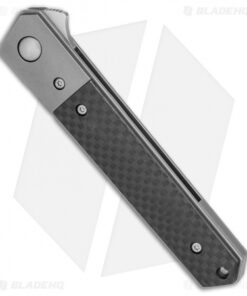 Alternative view of Boker Mini Kwaiken Exclusive Tuxedo Flipper Knife CF/Titanium (3" Satin VG-10)