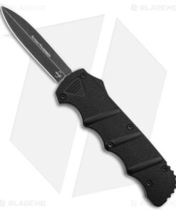 Boker Plus Kalashnikov Dagger OTF Automatic Knife Black Aluminum (3.5" Black SW)