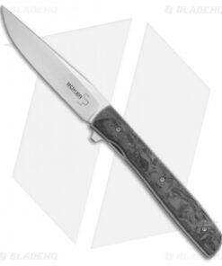 Boker Plus Zinker Urban Trapper Knife Marbled Carbon Fiber (3.5" Satin) 01BO726