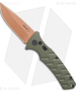 Boker Strike Desert Warrior Automatic Knife OD Green (3.25" D2 Copper)