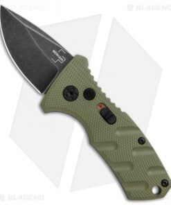 Boker Stubby Strike CA Legal Automatic Knife OD Green (1.9" Smokewash D2)