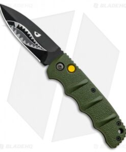 Boker Warhawk Kalashnikov Dagger Automatic Knife Green (3.25" Black D2)