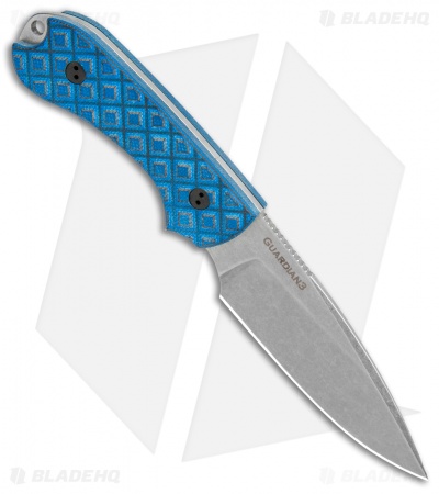 Bradford Knives Guardian3 Fixed Blade Black/Blue G-10 (3.5" False Edge AEB-L SW) - Image 2