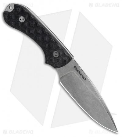 Bradford Knives Guardian3 Fixed Blade Black G-10 (CPM-3V False Edge SW) - Image 2