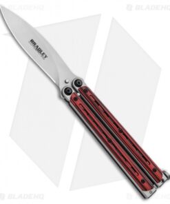 Bradley Kimura Butterfly Balisong Knife Black/Red G-10 (3.9" Bead Blast)