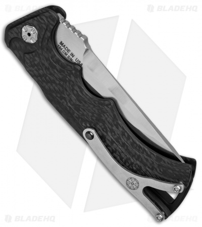 Brian Tighe & Friends Large Tighe Fighter Tanto Automatic Knife CF (3.7" SW) - Image 3