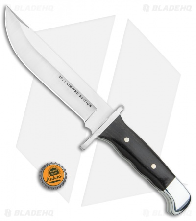 Buck 124 Frontiersman Fixed Blade Knife Ebony (6.25" Satin) 0124BRSLE - Image 4