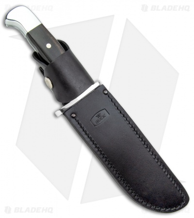 Buck 124 Frontiersman Fixed Blade Knife Ebony (6.25" Satin) 0124BRSLE - Image 3