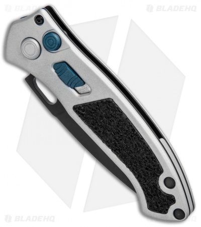 Buck Impact Automatic Knife Armor Crushed Silver (3.125" Black) 0898GYS1 - Image 2