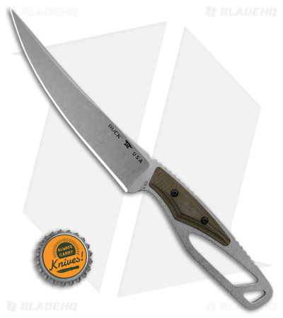 Buck Knives Paklite 2.0 Processor Pro Fixed Blade Knife OD Green (5.25" SW) - Image 4