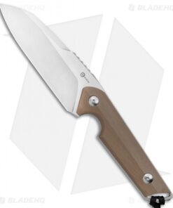 CIVIVI Kepler Fixed Blade Knife Tan G-10 w/Lanyard (4.5" Satin)