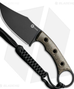 CIVIVI Midwatch Fixed Blade Knife Green Micarta (3.4" Black SW) C20059B-3