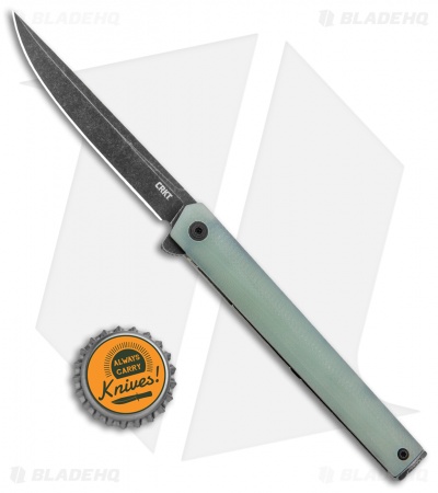 CRKT CEO Exclusive Flipper Liner Lock Knife Natural G-10 (3.25" Smokewash) - Image 4