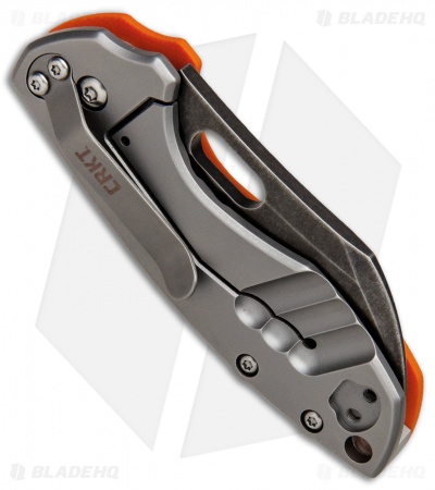 CRKT Pilar Frame Lock Knife Orange G-10 (2.4" Black SW) 5311GKG - Image 2