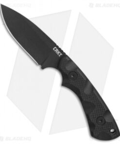 CRKT Siwi Drop Point Fixed Blade Knife Black G-10 (3.34" Black) 2082