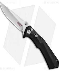 CRKT Tighe Tac Two Clip Point Automatic Knife GRN (3.38" Satin) 5230-Conv