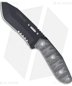 Camillus CK-9.5 Fixed Blade Knife Gray Micarta (4.75" Black) 19183
