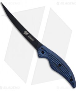 Camillus Cuda 6" Professional Boning Fixed Blade Knife Blue Micarta (6" Black)