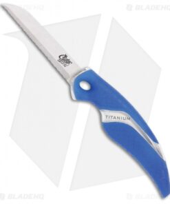 Camillus Cuda Net Fixed Blade Knife Blue (3.25" Bead Blast) 18099