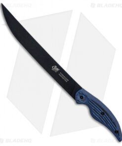 Camillus Cuda Professional Fillet Fixed Blade Knife Blue Micarta (10" Black)