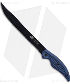 Camillus Cuda Professional Fixed Blade Knife Blue Micarta (9" Black) CM18129