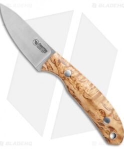 Casstrom Safari Fixed Blade Knife Stabilized Curly Birch (2.5" Satin)