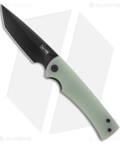 Chaves Liberation 229 Tanto Frame Lock Knife Natural Jade G-10 (3.75" Black PVD)