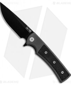 Chaves Ultramar Liberation Street Flipper Knife Carbon Fiber (3.4" Black SW)