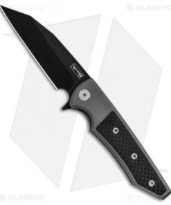 Chaves Ultramar Sangre Street Flipper Knife Carbon Fiber (3.4" Black SW)