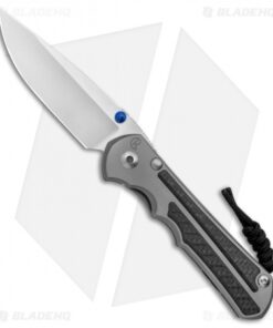 Chris Reeve Knives Large Inkosi Knife Carbon Fiber Inlays (3.5" Stonewash) CRK