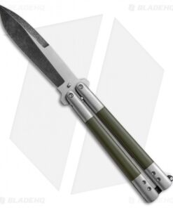 Chuck Gedraitis Custom Balisong #160 Butterfly Knife Ti/G-10 (4.25" Two-Tone)