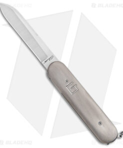 Chuck Gedraitis Swiss Army Switchblade Automatic Knife Titanium (3.25" Satin)