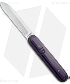 Chuck Gedraitis Switch Army Auto Knife Black / Purple G-10 (3.4" Satin)