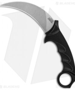 Cold Steel Karambit Steel Tiger Fixed Blade Knife (4.75" Stonewash) 49KST
