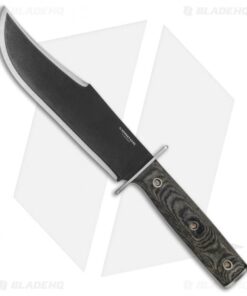Condor Operator Bowie Fixed Blade Knife Micarta (7.6" Black)