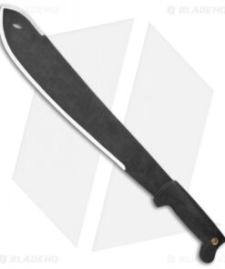 Condor Tool and Knife Bolo Machete Black Polymer w/ Leather Sheath (15.7" Black)