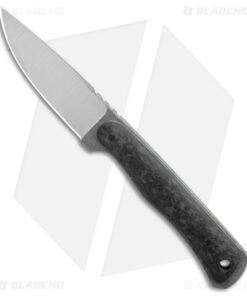 Cypress Creek Knives Backpacker Deluxe Fixed Blade Black CF (3.1" Satin)