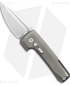D Rocket Design Harlock Automatic Knife Blasted Titanium (2" Satin)