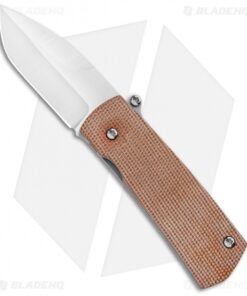 D Rocket Design Shamsher Paw Claw Automatic Knife Brown Micarta (2" Satin)