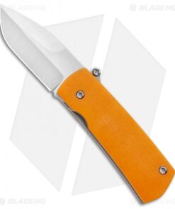 D Rocket Design Shamsher Paw Claw Automatic Knife Orange Micarta (2" Satin)