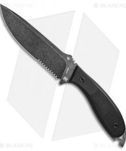 DPx H.E.F.T. 6 Assault Survival Fixed Blade Black G-10 (5.75" Black SW Serr)