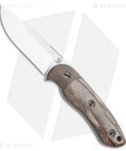 Dark Timber Knives Bushy Knife Green Micarta / Black Rustic Maple (4.0" Satin)