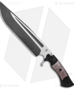 Dark Timber Knives Cave Bear Knife Black Curly Maple / Micarta (10.3" Two-Tone)