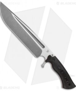 Dark Timber Knives Cave Bear Knife Black & Green Linen Micarta (10.3" Two-Tone)