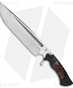 Dark Timber Knives Cave Bear Knife Black Maple/Black Green Mi. (10.3" Two-Tone)